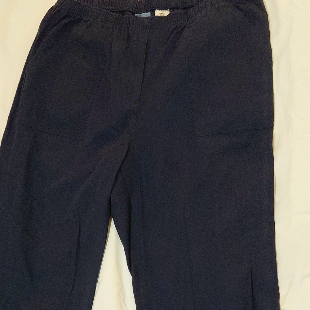 Sears Women's Basic Twill Capri Dress Blue 18W